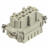 HARTING - 09330102702 - INSERT FEMALE 10POS+1GND CRIMP