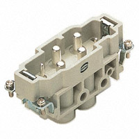 HARTING - 09380062601 - INSERT MALE 4+2POS+1GND SCREW