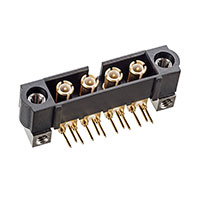 Harwin Inc. - M80-MH313M5-04 - CONN HDR COAX 6GHZ 4MM R/A 4POS