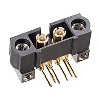 Harwin Inc. - M80-MH314M5-02 - CONN HDR COAX 6GHZ 4MM R/A 2POS