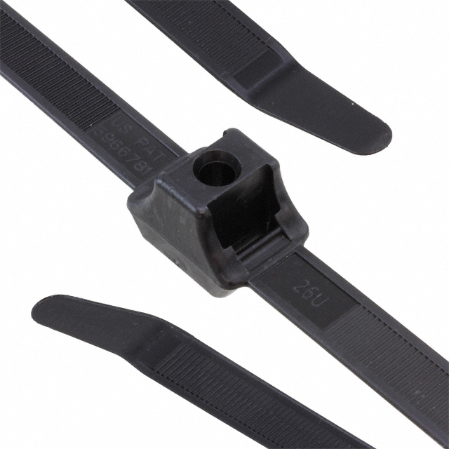 HellermannTyton - DCT110HIRK2 - DUAL CLAMP TIE 150LB 19.2"L BLK
