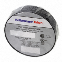 HellermannTyton - ET660 - ELECTRICAL TAPE PVC BLACK 66'