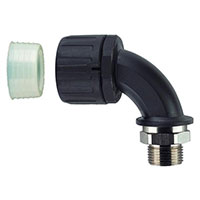 HellermannTyton - 166-90042 - 90 DEGREE ELBOW BRASS SWIVEL FIT