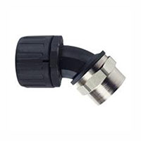 HellermannTyton - 166-90087 - 45 DEGREE ELBOW BRASS SWIVEL FIT