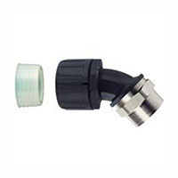 HellermannTyton - 166-90093 - 45 DEGREE ELBOW BRASS SWIVEL FIT