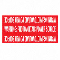 HellermannTyton - 596-00207 - LABEL ELECTRL WARN 4"X2" WHT/RD