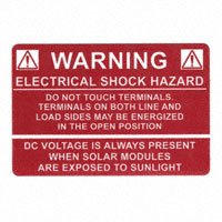 HellermannTyton - 596-00232 - LABEL ELECTRL WARN 3.75"X2.5"
