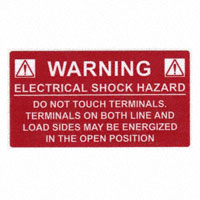 HellermannTyton - 596-00233 - LABEL ELECTRL WARN 3.75"X2" 50PC