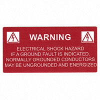 HellermannTyton - 596-00234 - LABEL ELECTRL WARN 4.12"X2" 50PC