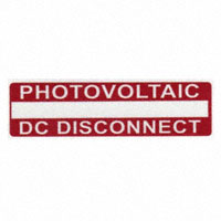 HellermannTyton - 596-00238 - LABEL ID/RATINGS 3.75"X1" WHT/RD