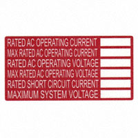 HellermannTyton - 596-00240 - LABEL ID/RATINGS 4"X2" WHT/RED