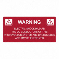 HellermannTyton - 596-00258 - LABEL ELECTRL WARN 4.12"X2" 50PC