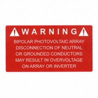 HellermannTyton - 596-00326 - LABEL ELECTRL WARN 3.75"X2" 50PC