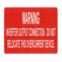 HellermannTyton - 596-00368 - LABEL ELECTRL WARN 4"X75" WHT/RD