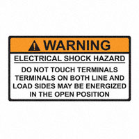 HellermannTyton - 596-00497 - LABEL ELECTRL WARN 3.75"X2"