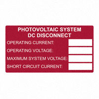 HellermannTyton - 596-00654 - LABEL ID/RATINGS 3.75"X2" 50PC