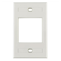 HellermannTyton - FPHSHUT-FW - FACEPLATE SINGLE GANG WHITE