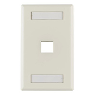 HellermannTyton - FPIHSINGLE-FW - FACEPLATE SNGL GANG 1PORT WHITE