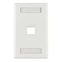 HellermannTyton - FPIHSINGLE-W - FACEPLATE SNGL GANG 1PORT WHITE
