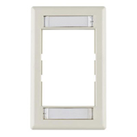 HellermannTyton - FPM-FW - FACEPLATE SNGL GANG 1PORT WHITE
