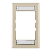 HellermannTyton - FPM-I - FACEPLATE SNGL GANG 1PORT IVORY