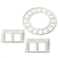 HellermannTyton - FPMIAD15-FW - MOD INSERT 2PORT WHITE