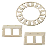 HellermannTyton - FPMIAD15-I - MOD INSERT 2PORT IVORY