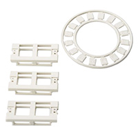 HellermannTyton - FPMIFD-FW - MOD INSERT 2PORT WHITE