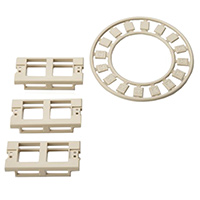 HellermannTyton - FPMIFD-I - MOD INSERT 2PORT IVORY