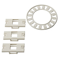 HellermannTyton - FPMIFS-FW - MOD INSERT 1PORT WHITE