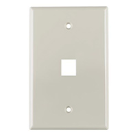 HellermannTyton - FPMSINGLE-FW - FACEPLATE SNGL GANG 1PORT WHITE
