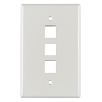 HellermannTyton - FPMTRIPLE-W - FACEPLATE SNGL GANG 3PORT WHITE