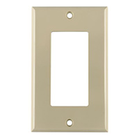 HellermannTyton - FPR-I - FACEPLATE SNGL GANG 1PORT IVORY