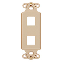 HellermannTyton - FPRMF2-I - MOD FRAME SNGL GANG 2PORT IVORY