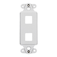 HellermannTyton - FPRMF2-W - MOD FRAME SNGL GANG 2PORT WHITE