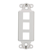 HellermannTyton - FPRMF3-W - MOD FRAME SNGL GANG 3PORT WHITE