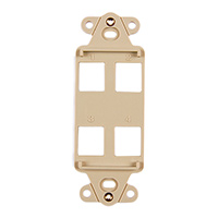 HellermannTyton - FPRMF4-I - MOD FRAME SNGL GANG 4PORT IVORY