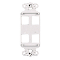HellermannTyton - FPRMF4-W - MOD FRAME SNGL GANG 4PORT WHITE