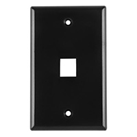 HellermannTyton - FPSINGLE-B - FACEPLATE SNGL GANG 1PORT BROWN