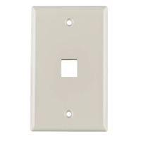 HellermannTyton - FPSINGLE-FW - FACEPLATE SNGL GANG 1PORT WHITE