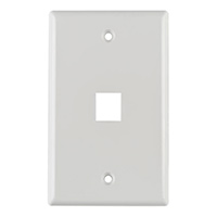 HellermannTyton - FPSINGLE-W - FACEPLATE SNGL GANG 1PORT WHITE
