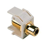 HellermannTyton - RCAFINSERTB-FW - INSERT RCA JACK TO F TYPE JACK