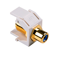 HellermannTyton - RCAFINSERTBL-W - INSERT RCA JACK TO F TYPE JACK