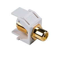 HellermannTyton - RCAFINSERTY-W - INSERT RCA JACK TO F TYPE JACK