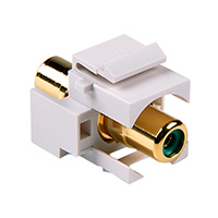 HellermannTyton - RCAINSERTG-W - INSERT RCA JACK COUPLER