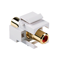 HellermannTyton - RCAINSERTR-W - INSERT RCA JACK COUPLER
