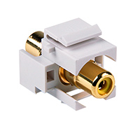 HellermannTyton - RCAINSERTY-W - INSERT RCA JACK COUPLER