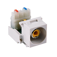 HellermannTyton - RCAY110-W - INSERT RCA JACK TO IDC CONN