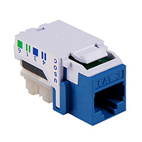 HellermannTyton - RJ11FC3-BLU - INSERT 6P6C JACK TO IDC CONN