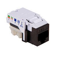 HellermannTyton - RJ11FC3-BRN - INSERT 6P6C JACK TO IDC CONN